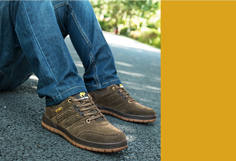 AILADUN Men's Shoes Low Cut Outdoor Sports Shoes Lace-up- Dark Green EU 43 AILADUN Men's Shoes Low Cut Outdoor Sports Shoes Lace-up- Dark Green EU 43