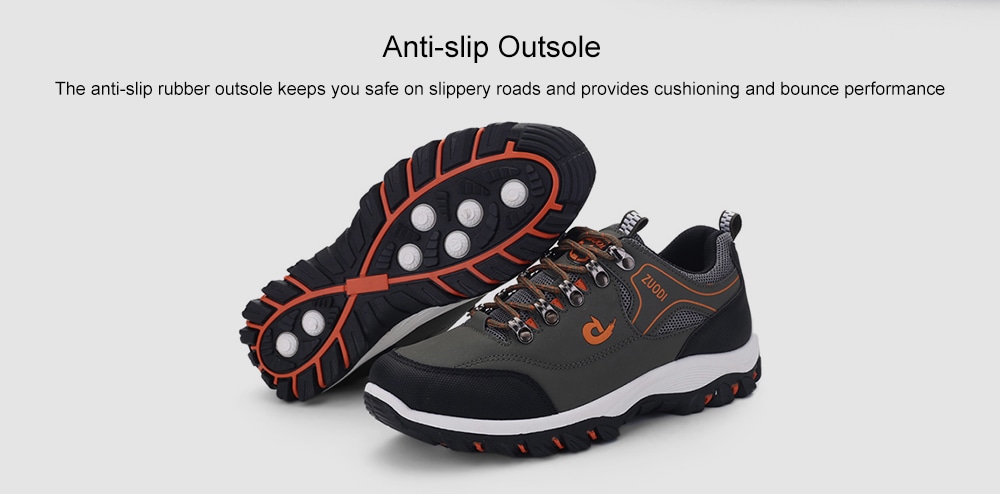 Outdoor Comfortable Anti-slip Leisure Hiking Shoes for Men- Black 40 Outdoor Comfortable Anti-slip Leisure Hiking Shoes for Men- Black 40