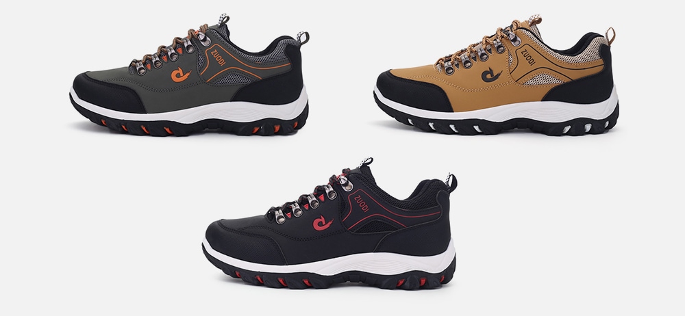 Outdoor Comfortable Anti-slip Leisure Hiking Shoes for Men- Black 40 Outdoor Comfortable Anti-slip Leisure Hiking Shoes for Men- Black 40