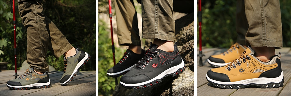 Outdoor Comfortable Anti-slip Leisure Hiking Shoes for Men- Black 40 Outdoor Comfortable Anti-slip Leisure Hiking Shoes for Men- Black 40