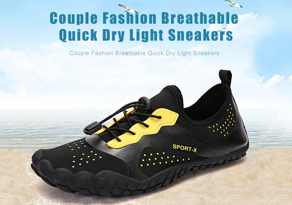 Fashion Breathable Quick Dry Light Couple Sneakers- Earth Blue 42 Fashion Breathable Quick Dry Light Couple Sneakers- Earth Blue 42