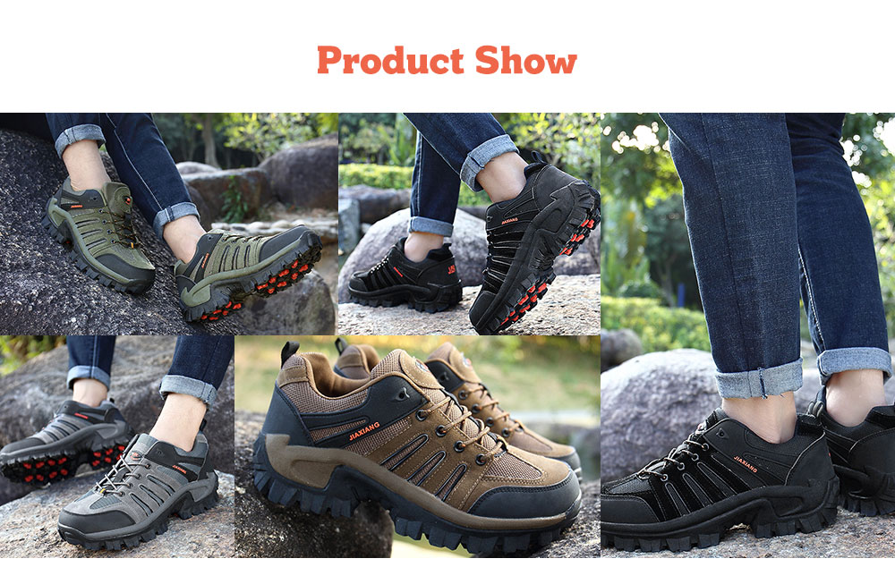 Fashion Breathable Anti-slip Shock-absorbing Sports Shoes for Men- Army Green 45