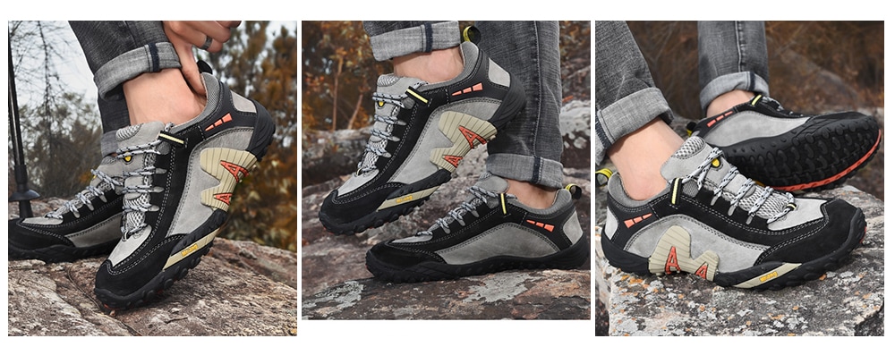 AILADUN Men's Shoes Low Cut Outdoor Sports Walking Shoes Large Size- Gray EU 44 AILADUN Men's Shoes Low Cut Outdoor Sports Walking Shoes Large Size- Gray EU 44